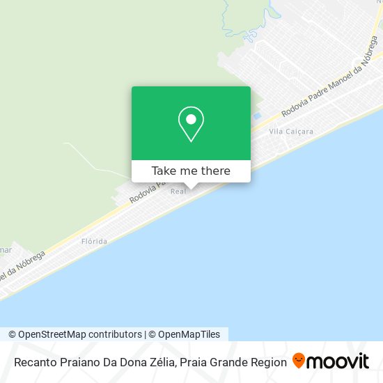 Mapa Recanto Praiano Da Dona Zélia