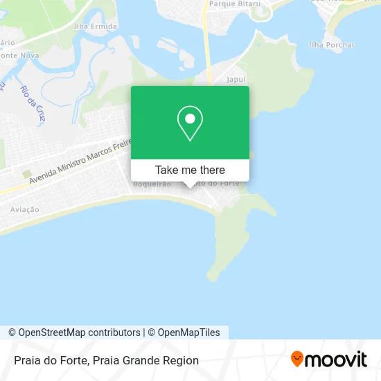 Praia do Forte map