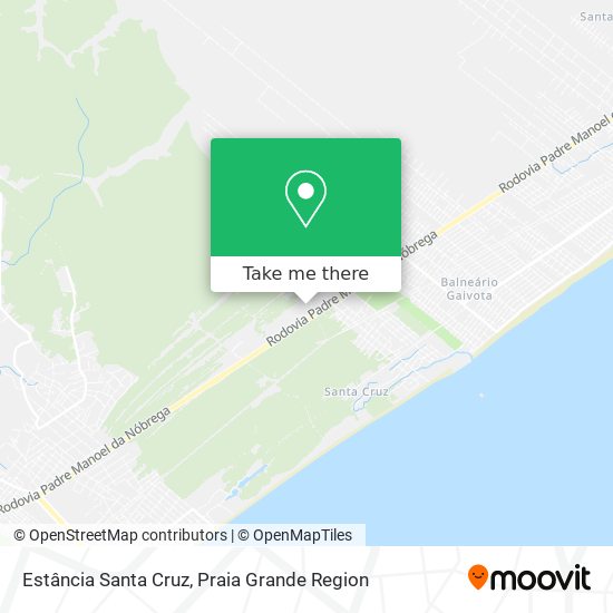 Estância Santa Cruz map