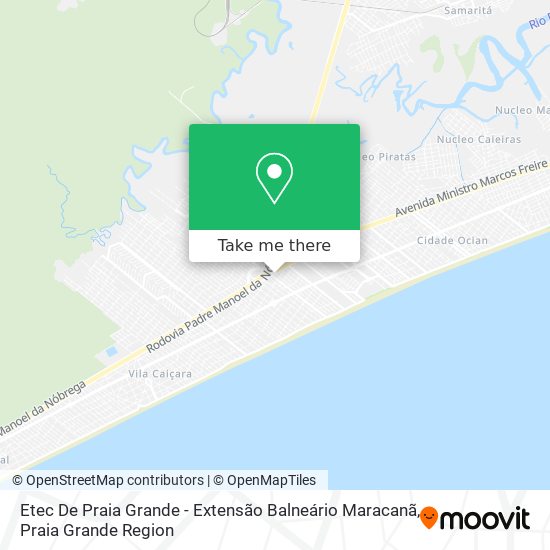 Etec De Praia Grande - Extensão Balneário Maracanã map
