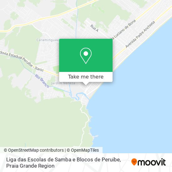 Liga das Escolas de Samba e Blocos de Peruibe map