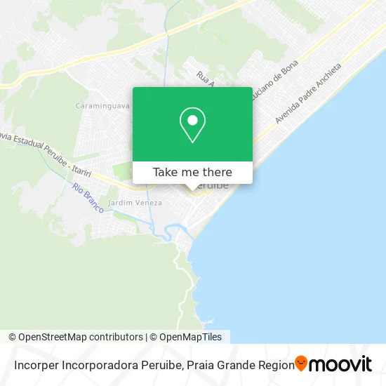 Incorper Incorporadora Peruibe map