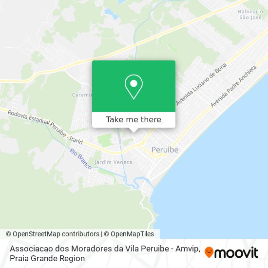 Associacao dos Moradores da Vila Peruibe - Amvip map