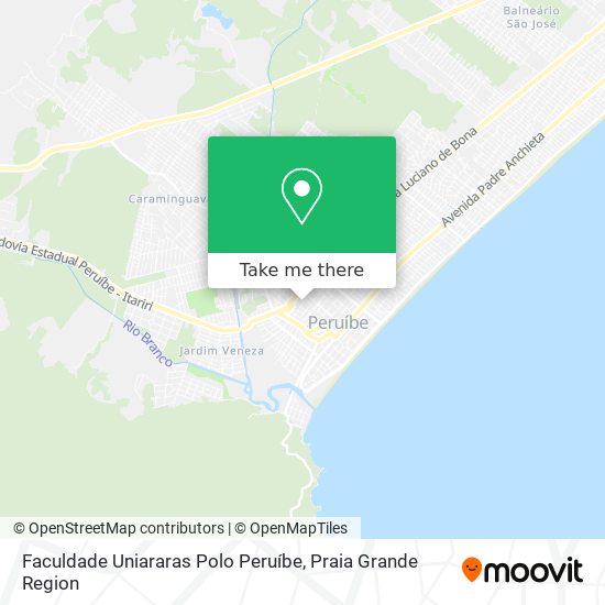 Faculdade Uniararas Polo Peruíbe map