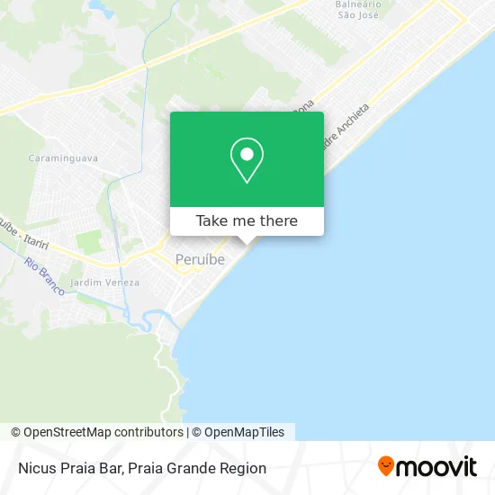 Nicus Praia Bar map