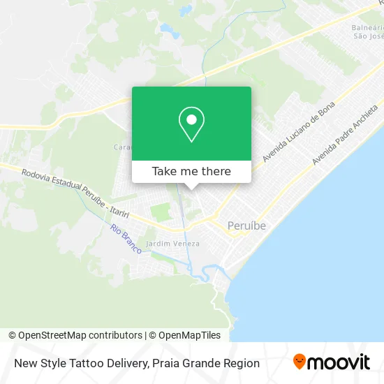 New Style Tattoo Delivery map