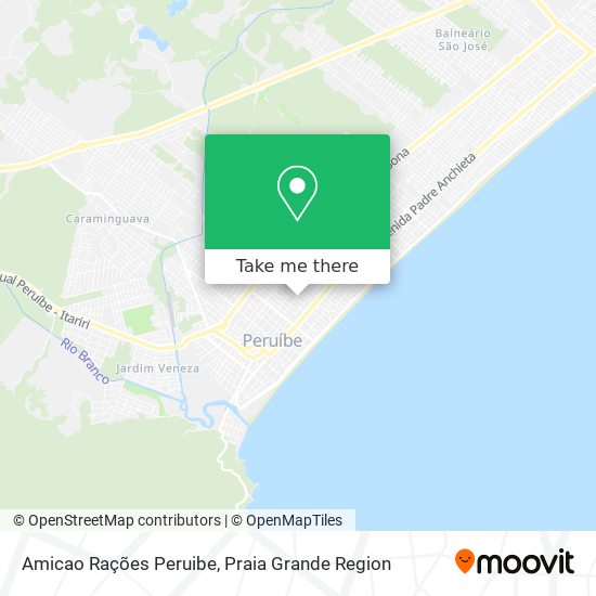 Amicao Rações Peruibe map