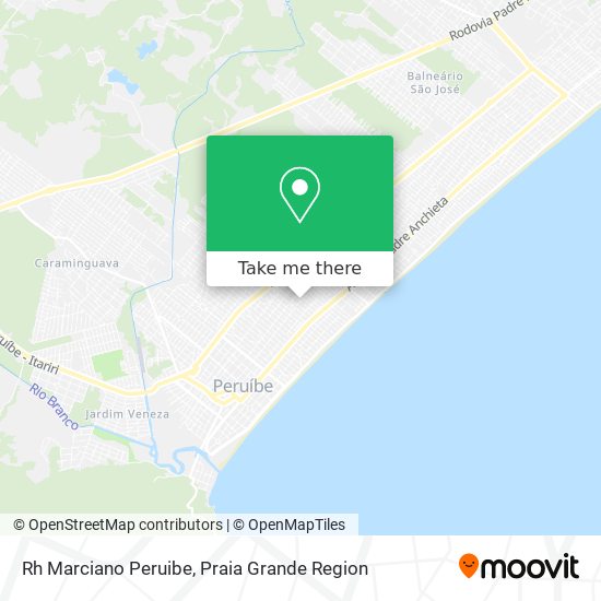 Rh Marciano Peruibe map