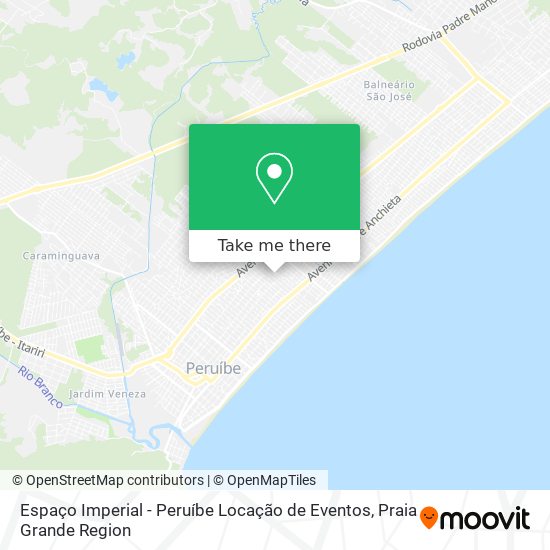 Espaço Imperial - Peruíbe Locação de Eventos map