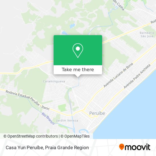 Casa Yun Peruíbe map