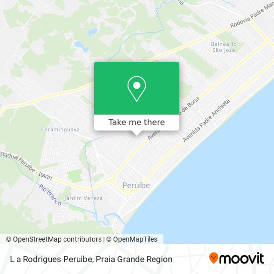 L a Rodrigues Peruibe map