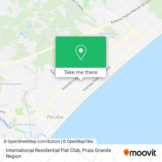 International Residential Flat Club map