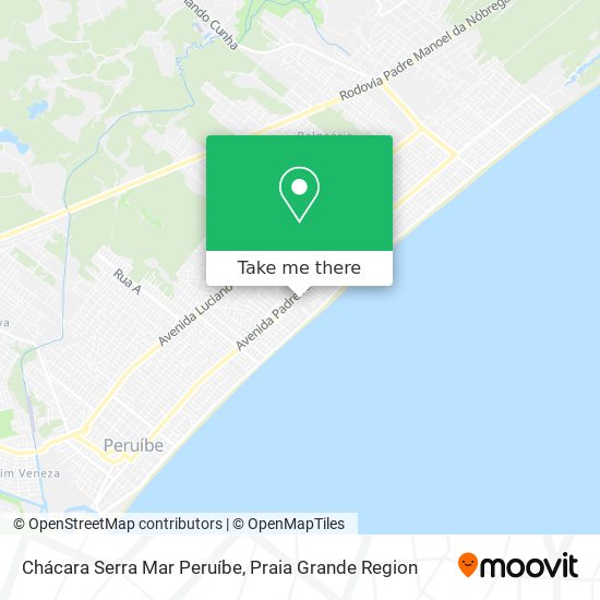 Chácara Serra Mar Peruíbe map