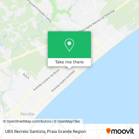 UBS Recreio Santista map