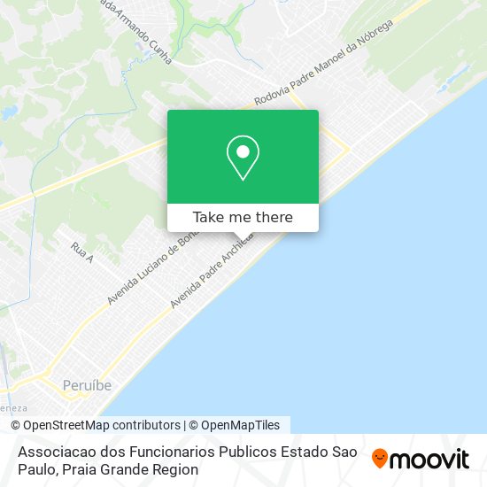 Associacao dos Funcionarios Publicos Estado Sao Paulo map