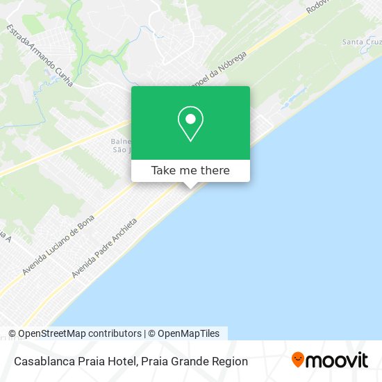 Casablanca Praia Hotel map
