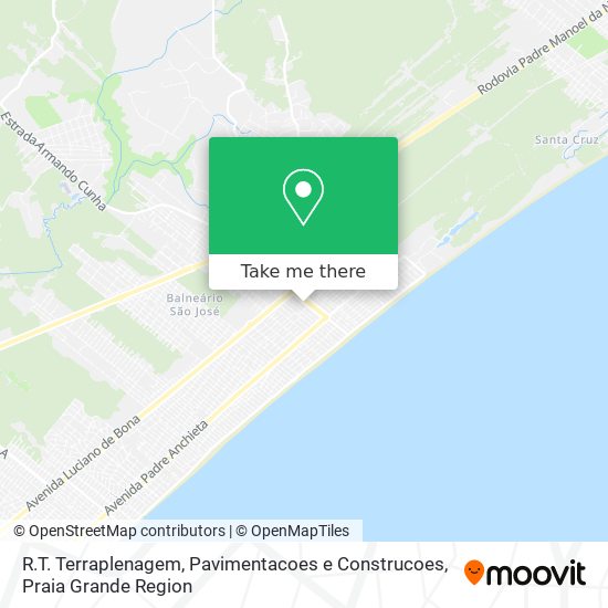 R.T. Terraplenagem, Pavimentacoes e Construcoes map