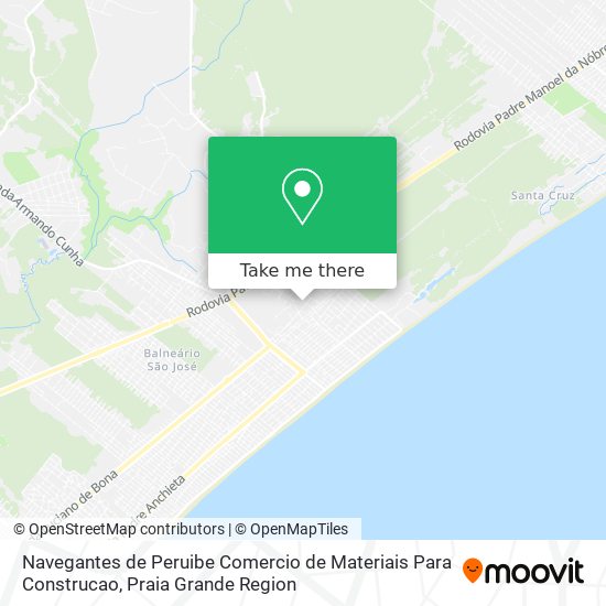Navegantes de Peruibe Comercio de Materiais Para Construcao map