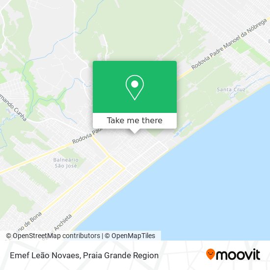 Emef Leão Novaes map