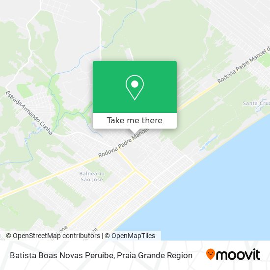 Batista Boas Novas Peruibe map