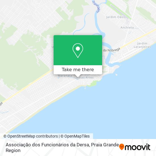 Associação dos Funcionários da Dersa map