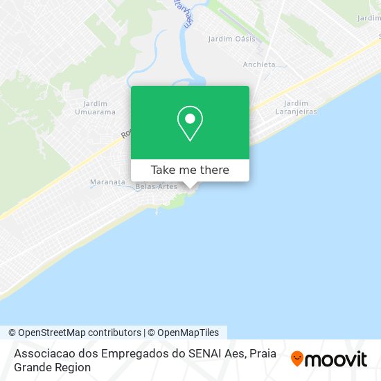 Associacao dos Empregados do SENAI Aes map