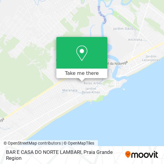 BAR E CASA DO NORTE LAMBARI map