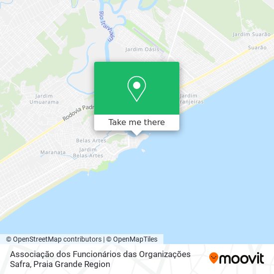 Associação dos Funcionários das Organizações Safra map
