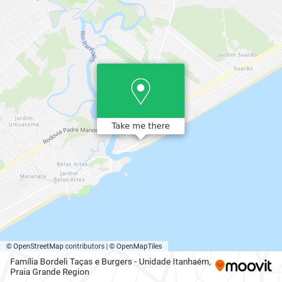 Família Bordeli Taças e Burgers - Unidade Itanhaém map