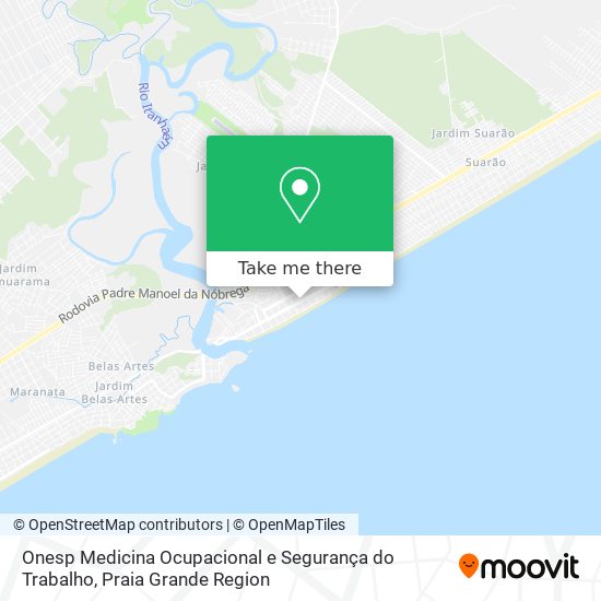 Onesp Medicina Ocupacional e Segurança do Trabalho map