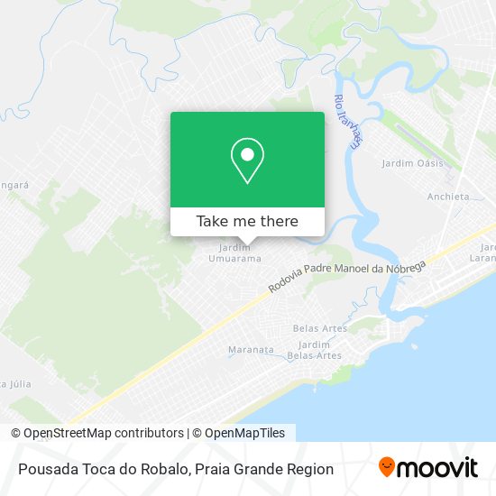 Pousada Toca do Robalo map