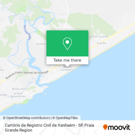 Cartório de Registro Civil de Itanhaém - SP map