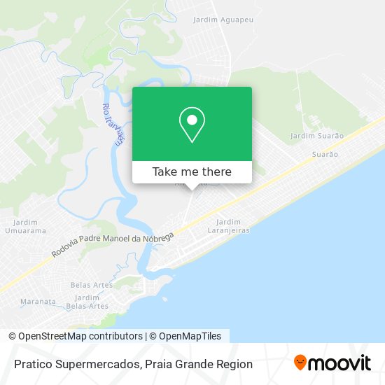 Pratico Supermercados map