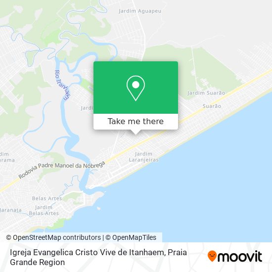 Igreja Evangelica Cristo Vive de Itanhaem map