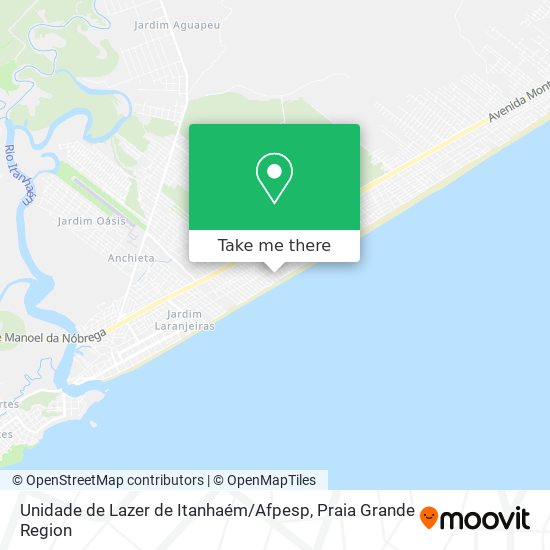 Unidade de Lazer de Itanhaém / Afpesp map