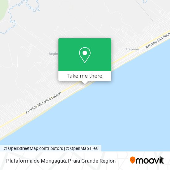 Plataforma de Mongaguá map