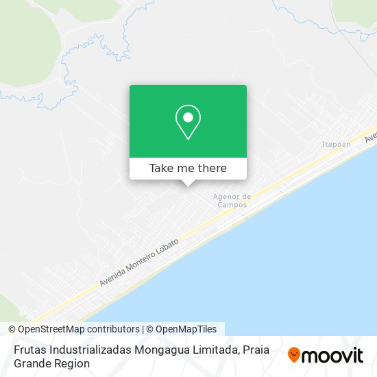 Frutas Industrializadas Mongagua Limitada map