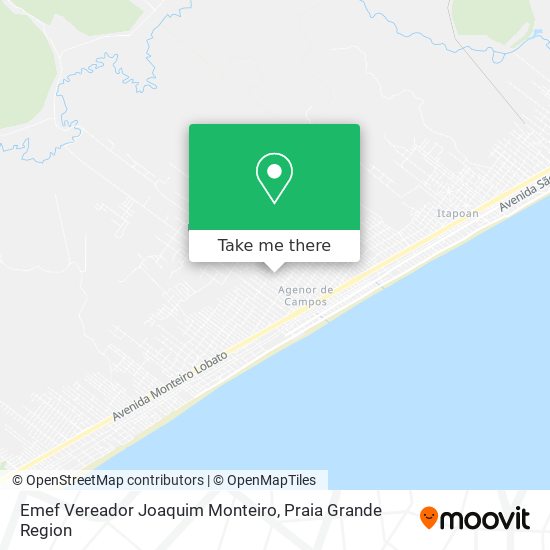Emef Vereador Joaquim Monteiro map