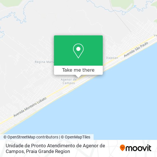 Unidade de Pronto Atendimento de Agenor de Campos map