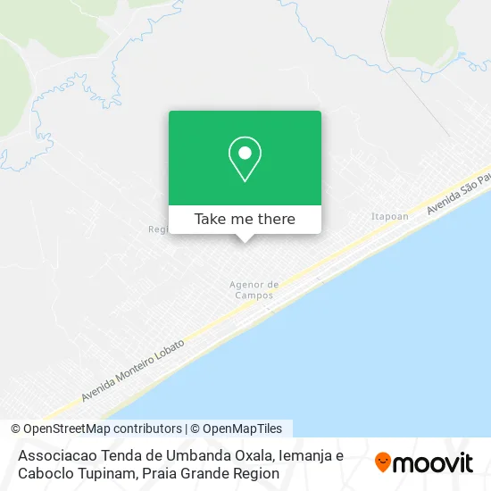 Associacao Tenda de Umbanda Oxala, Iemanja e Caboclo Tupinam map