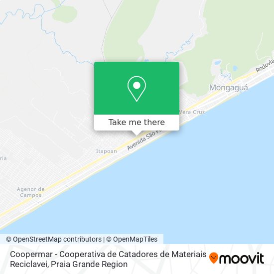 Coopermar - Cooperativa de Catadores de Materiais Reciclavei map
