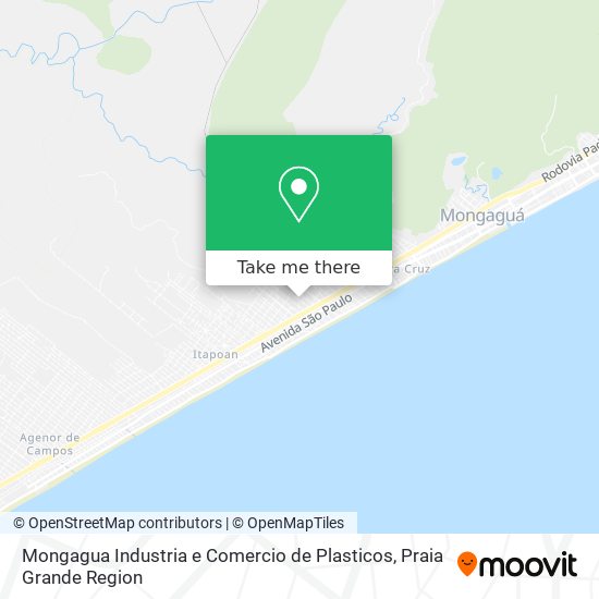 Mongagua Industria e Comercio de Plasticos map