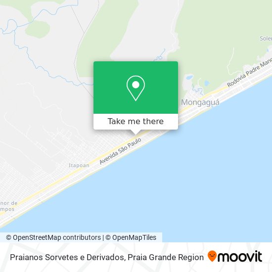 Praianos Sorvetes e Derivados map