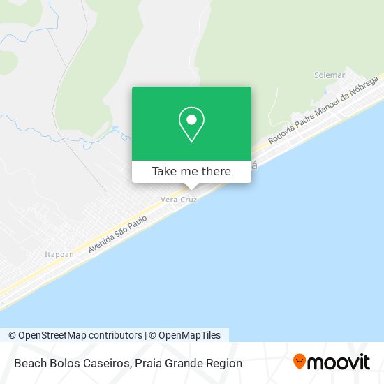 Beach Bolos Caseiros map