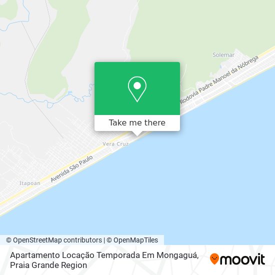 Apartamento Locação Temporada Em Mongaguá map