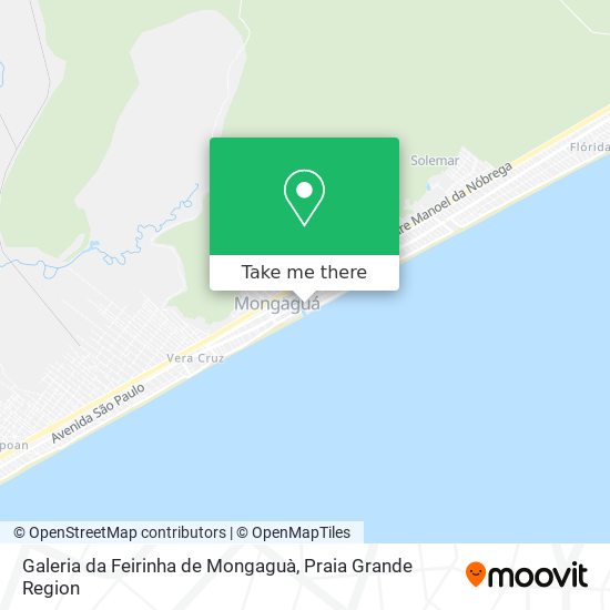 Mapa Galeria da Feirinha de Mongaguà