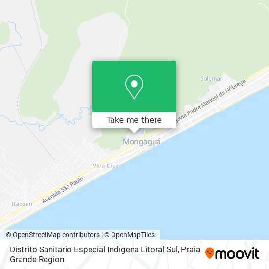 Distrito Sanitário Especial Indígena Litoral Sul map