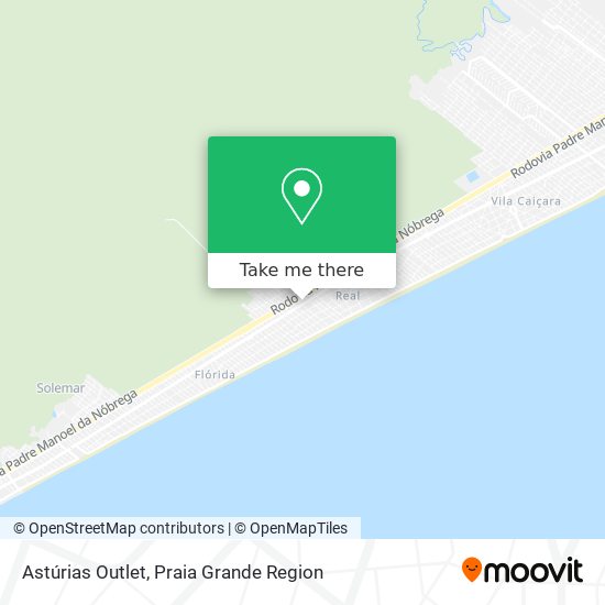 Astúrias Outlet map