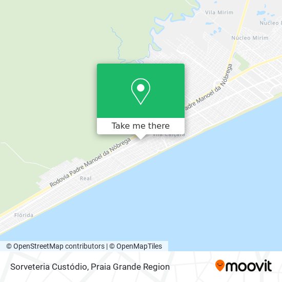 Sorveteria Custódio map