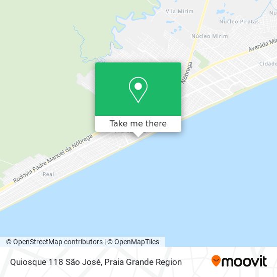 Quiosque 118 São José map